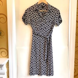 Cute Dress Belted at Waist